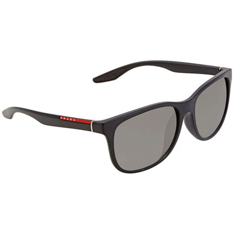 prada grey gradient rectangular men's sunglasses ps03osf 1bo3m1|Prada Men's Gradient Rectangle Sunglasses .